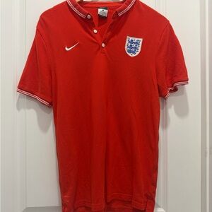Soccer Polo Nike Men’s Red England Crest Polo Shirt